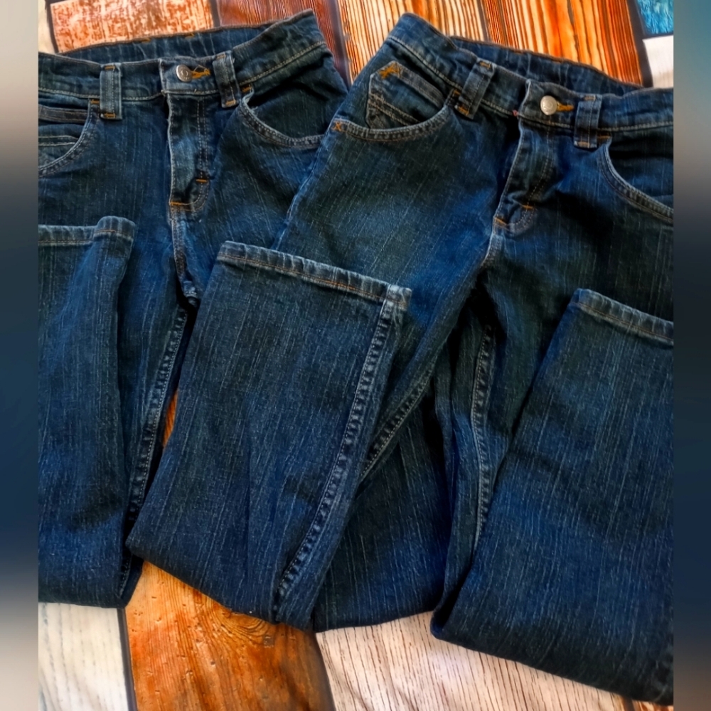 Wrangler Kids Jeans, 2 Pairs, Size 10 Slim Boys